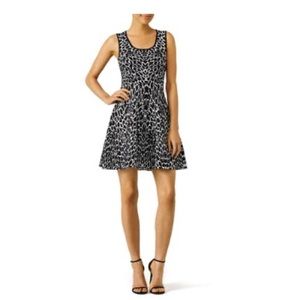 Black and white skater dress